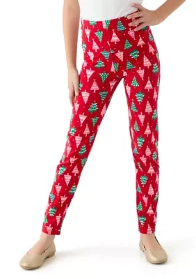 Girls 7-16 Tree Printed Leggings