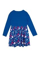 Girls 7-16 Star Printed Dress