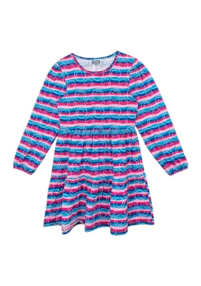 Girls 7-16 Stripe Smile Dress