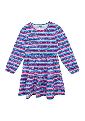 Girls 7-16 Stripe Smile Dress