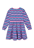 Girls 7-16 Stripe Smile Dress