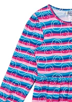 Girls 7-16 Stripe Smile Dress