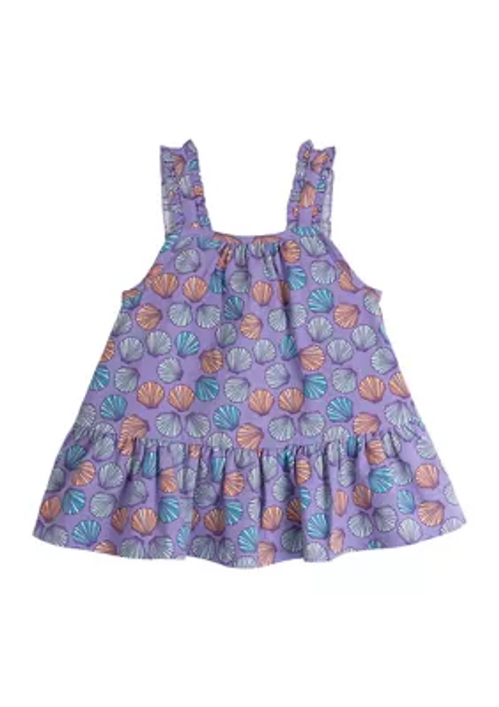 Baby Girls Sleeveless Printed Top