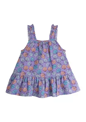 Baby Girls Sleeveless Printed Top