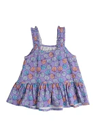 Baby Girls Sleeveless Printed Top