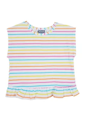 Girls 4-6x Striped Knit Top