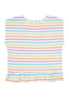 Girls 4-6x Striped Knit Top