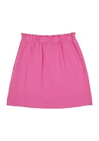 Girls 7-16 Pull On Knit Skirt with Bow