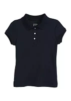 Girls 4-6x Interlock Polo Shirt