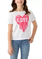 Women's Love Heart Graphic T-Shirt