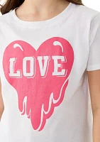 Women's Love Heart Graphic T-Shirt