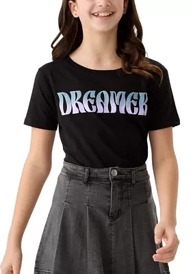 Girls 10-18 Ombré Dreamer Graphic T-Shirt