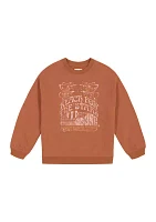 Girls 7-16 Fleece Pullover Crew Neck Sweatshirt