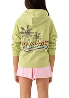 Girls 7-16 Palm Script Sweatshirt