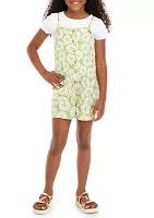 Girls 7-16 Wave Watch Printed Romper