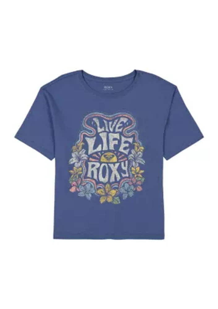 Girls 7-16 Live Life Logo Graphic T-Shirt