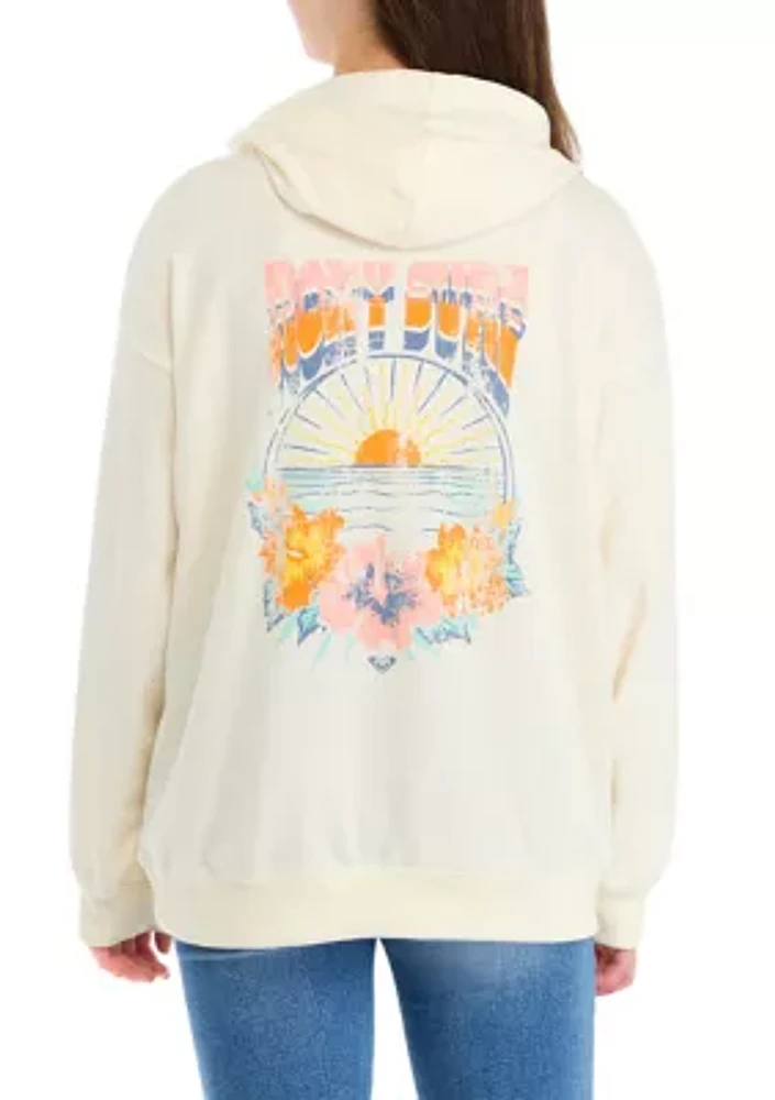 Girls 7-16 Surf Oversized Hoodie