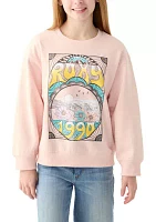 Girls 7-16 Desert Oversized Crew Neck Sweater