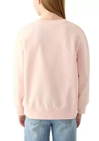 Girls 7-16 Desert Oversized Crew Neck Sweater