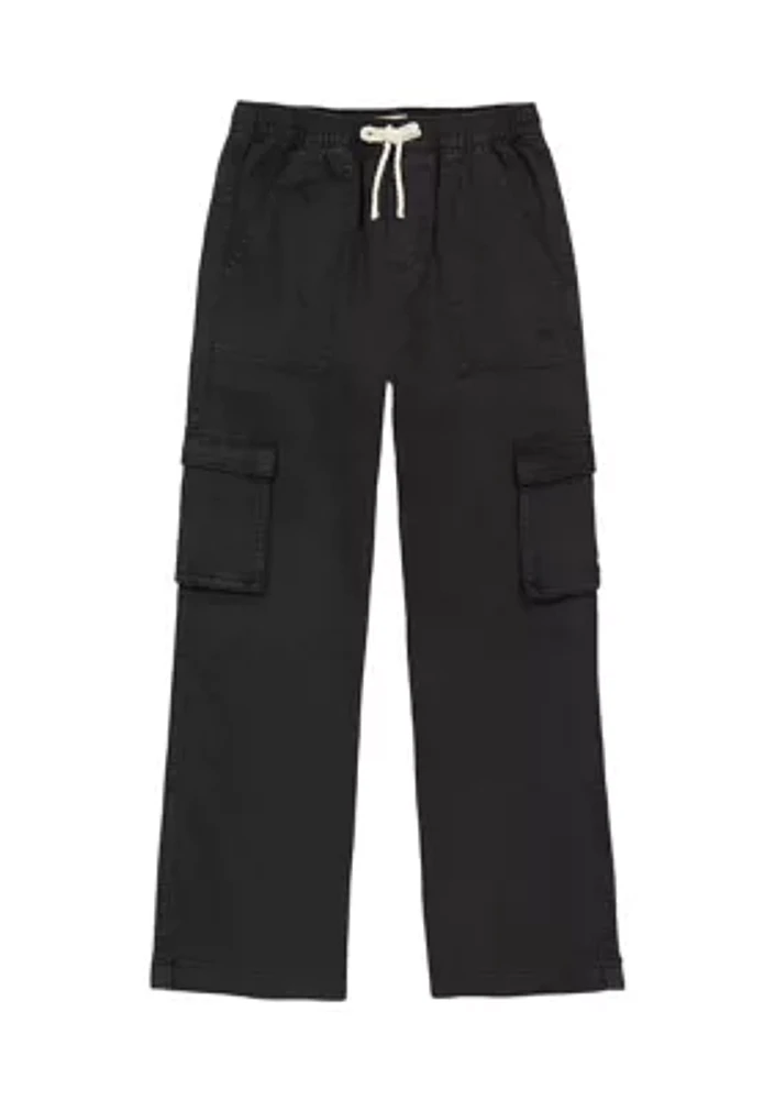 Girls 7-16 Cotton Twill Cargo Pants