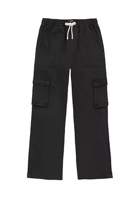 Girls 7-16 Cotton Twill Cargo Pants