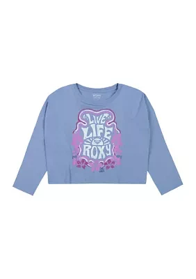 Girls 7-16 Live Life Long Sleeve T-Shirt