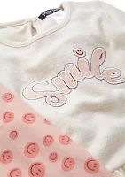 Girls 4-6x Smile Graphic Sweatshirt and Leggings Set