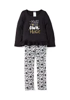 Girls 4-6x Your Own Magic Graphic Top and Printed Leggings