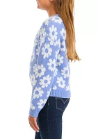 Girls 7-16 Printed Sweater