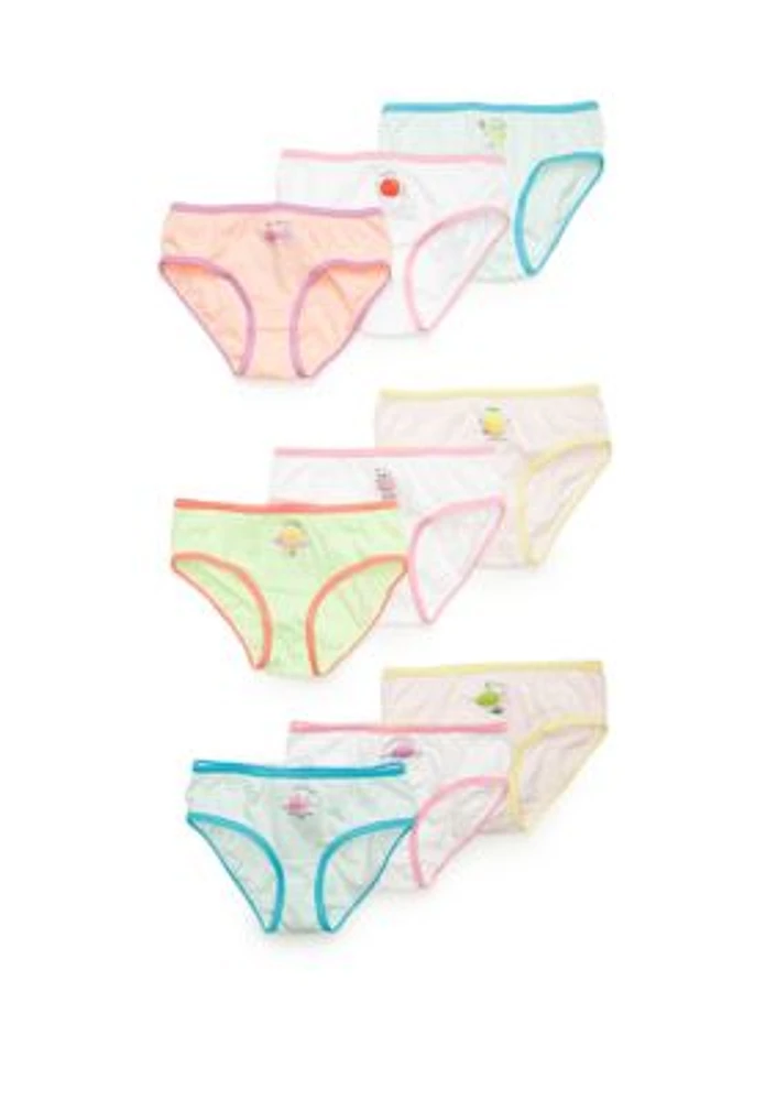 9-Pack Brief Underwear Girls 4-16