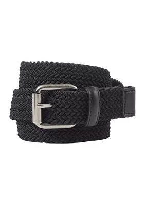 Boys 30 Millimeter Stretch Woven Braided Belt