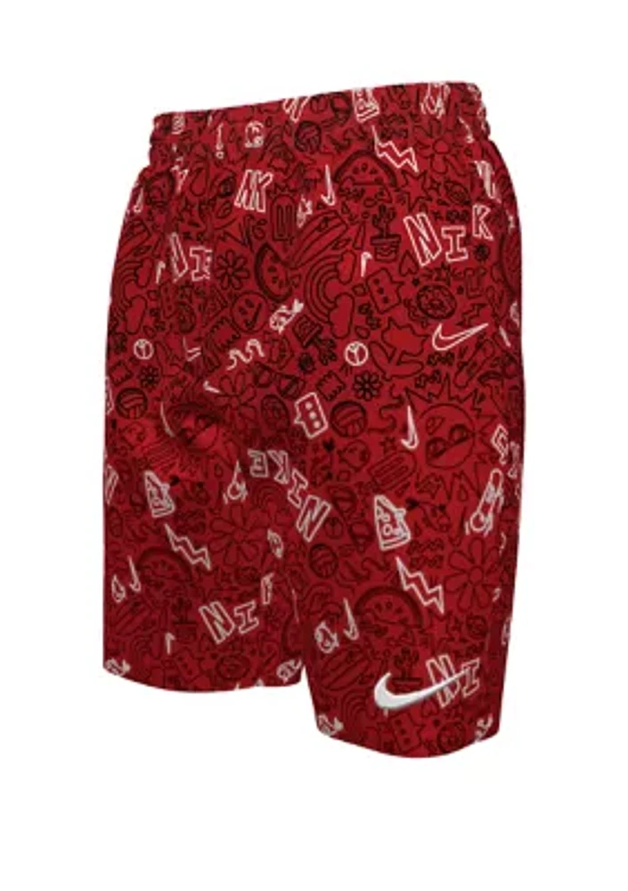 Boys 8-20 Doodle 7" Volley Swim Shorts