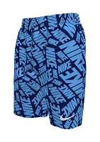 Boys 8-20 Tossed Block 7" Volley Swim Shorts