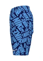 Boys 8-20 Tossed Block 7" Volley Swim Shorts