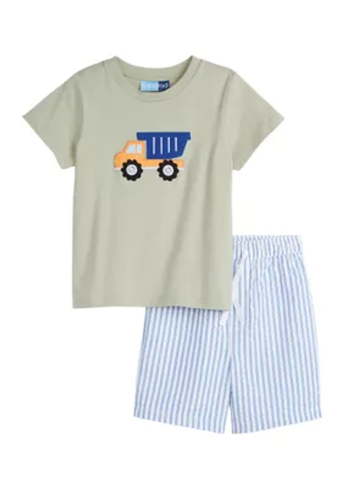 Boys 4-7 Dump Truck Graphic T-Shirt and Shorts Set