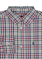 Boys 8-20 Long Sleeve Yarn Dyed Stretch Ithaca Plaid Shirt