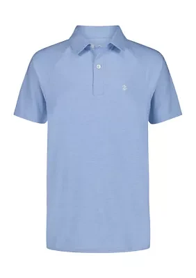 Boys 8-20 Raglan Marled Performance Polo Shirt