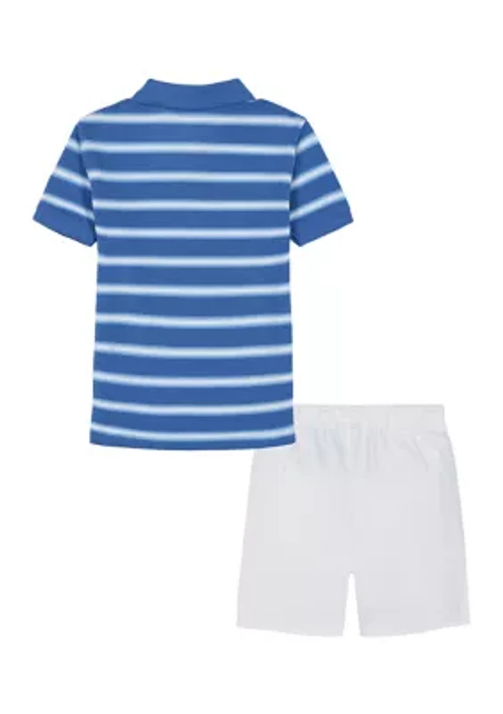 Boys 4-7 Pique Polo and Twill Short Set