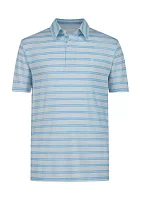 Boys 8-20 Multi Stripe Perfomance Polo Shirt