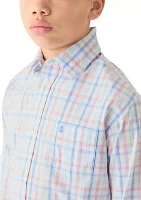 Boys 8-20 Long Sleeve Comfort Poplin Shirt