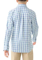 Boys 8-20 Husky Long Sleeve Comfort Poplin Shirt