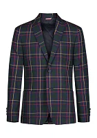 Boys 8-20 Brushed Huntsman Plaid Blazer