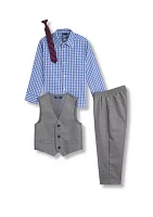 Boys 4-7 Sharkskin Vest Set