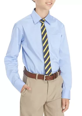 Boys 8-20 2-Piece Button Front and Tie Set