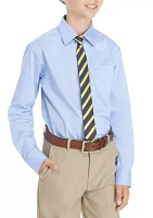 Boys 8-20 2-Piece Button Front and Tie Set