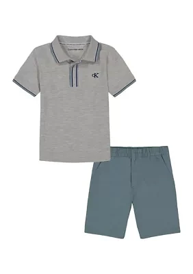 Boys 4-7 Polo Shirt and Shorts Set