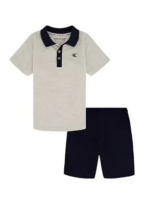 Boys 4-7 Polo Shirt and Shorts Set