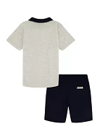 Boys 4-7 Polo Shirt and Shorts Set