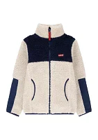 Boys 4-7 Color Blocked Sherpa Jacket