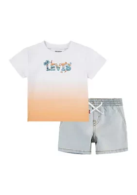 Boys 4-7 Beach Logo Graphic T-Shirt and Shorts Set